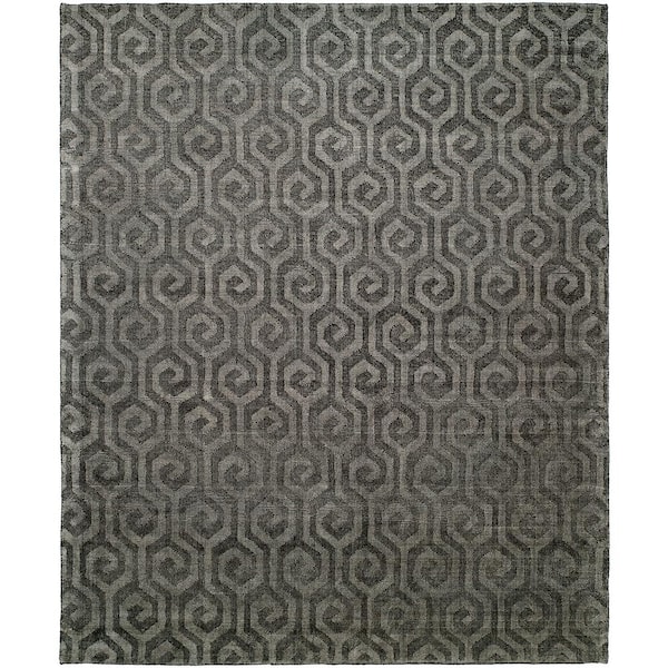 KALATY Avalon Pewter 6 ft. x 9 ft. Area Rug AV191 69 The Home Depot