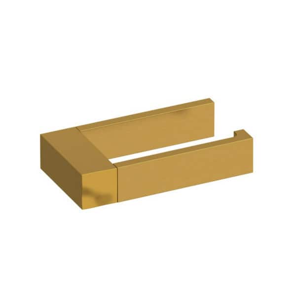RIOBEL Reflet Wall Mounted Toilet Paper Holder in Brushed Gold