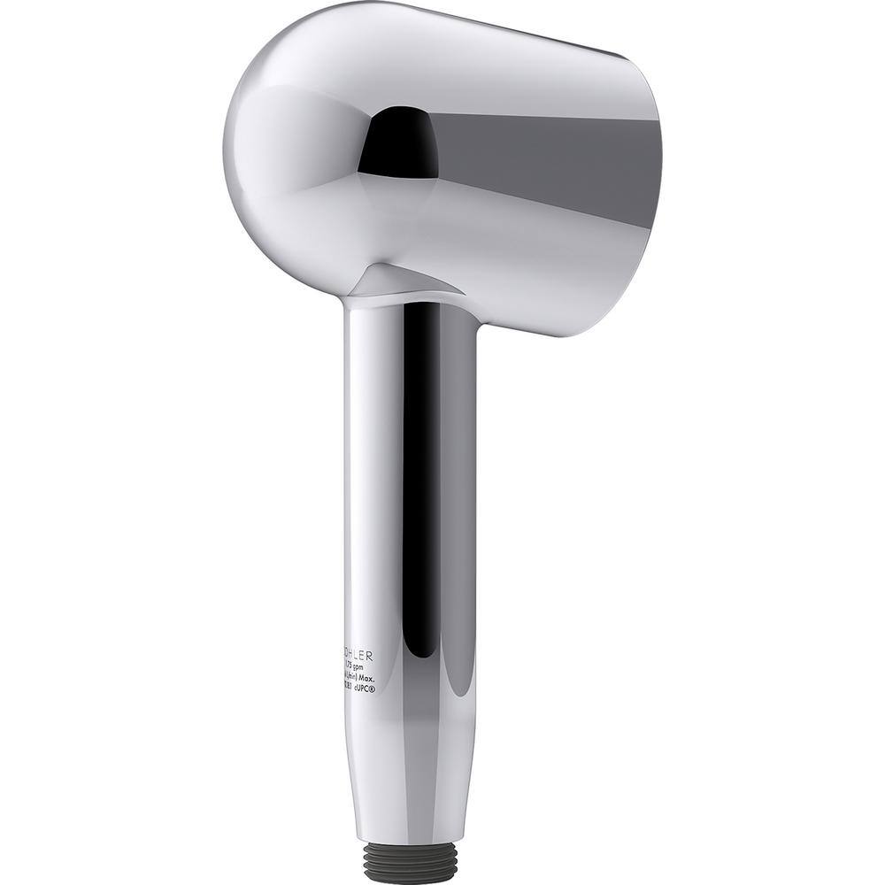 Compact Chrome Single Function Handheld Shower Head