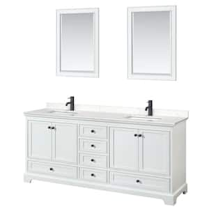 DEXTRUS 35.4 Single Wall Mount Bathroom Vanity Set, 2 Large