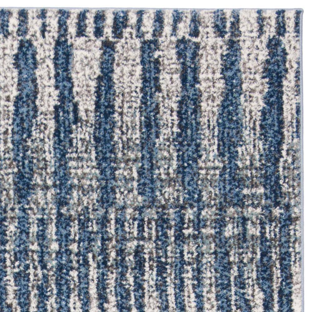 Rectangular 8' x 10' Gray Synthetic Stain-Resistant Area Rug