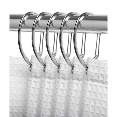 Clear - Shower Curtain Hooks - Shower Accessories - The Home Depot