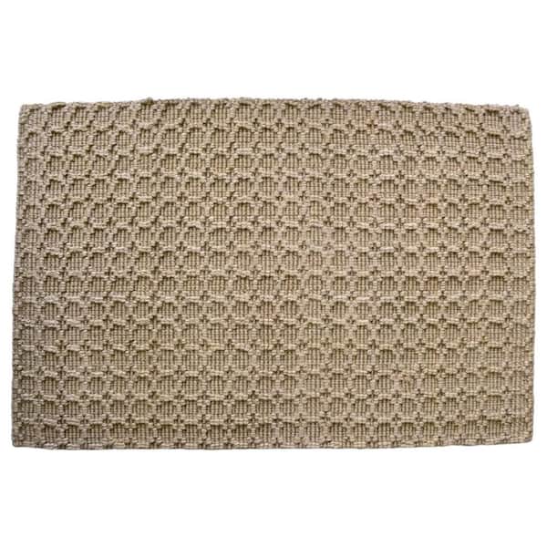 6 ft. Natural Jute Geometric Hand Woven Area Rug