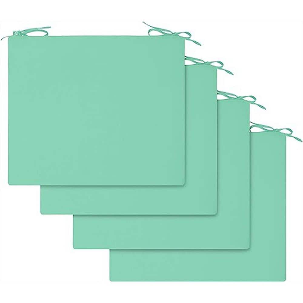 Outdoor Chair Cushions, Waterproof Square Corner Memory Foam Seat Cushions 
