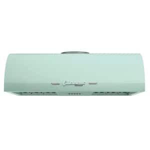 Classic Retro 30 in. 700 CFM Ducted Under Cabinet Range Hood with LED Lighting in Summer Mint Green