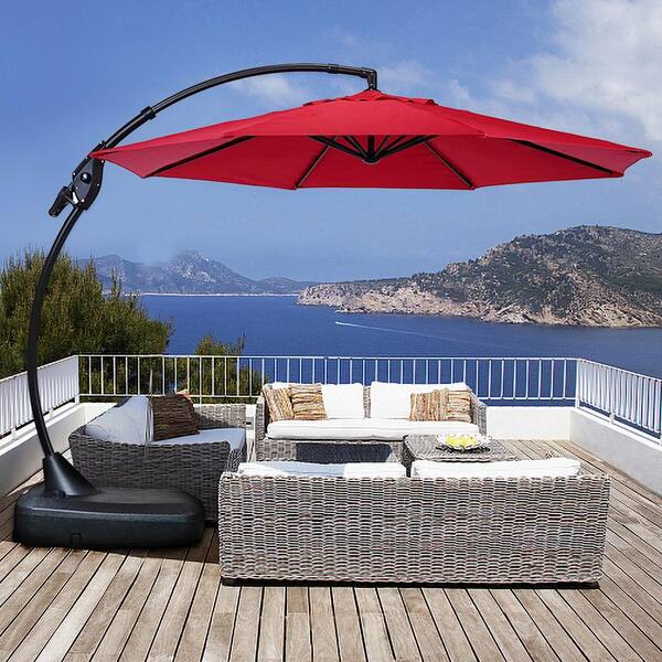 Reviews for 11 ft. Aluminum Cantilever Umbrella for Backyard, Patio Umbrella, Gazebo, Poolside