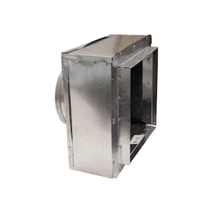 12 in. x 8 in. to 8 in. Insulated Register Box with Flange R-6