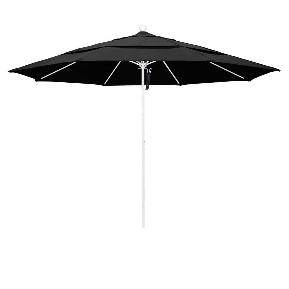 California Umbrella 11 ft. White Aluminum Commercial Market Patio