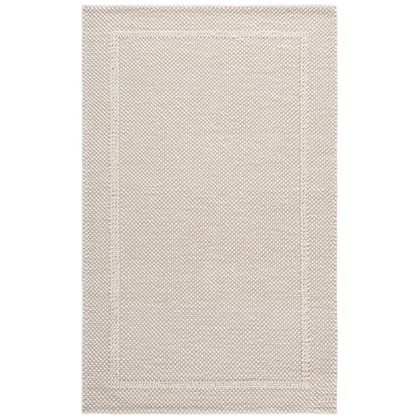 Natura 8 ft. x 10 ft. Ivory Woven Border Area Rug