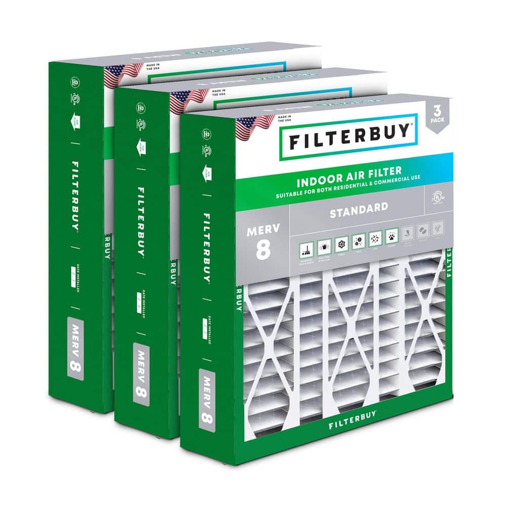20 in. x 25.25 in. x 3.5 in. MERV 8 (FPR 5) Dust Defense Pleated HVAC AC Furnace Air Filters for Aprilaire (3-Pack) price history on PriceWatchPro