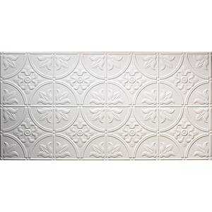 Global Specialty Products Dimensions 2 ft. x 2 ft. Matte White Lay-in ...