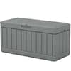 Patiowell90gal.WaterproofResinPlasticDeckBox,OutdoorStorageContainerForPatioGardenFurniture,GreyPSB93D4-TheHomeDepot