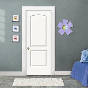 30 in. x 80 in. Continental Primed Right-Hand Smooth Molded Composite MDF Single Prehung Interior Door