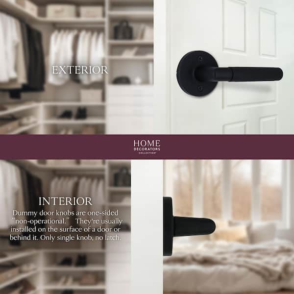 Woodcliff Matte Black Dummy Door Lever