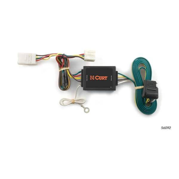 CURT Custom Vehicle-Trailer Wiring Harness, 4-Way Flat Output