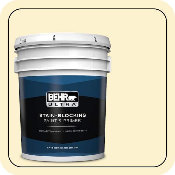 BEHR ULTRA 5 gal. #370A-1 Moon Mist Satin Enamel Exterior Paint & Primer