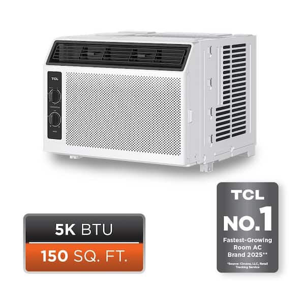 5,000 BTU 115 Volts Window AC Cools 150 Sq. Ft. in White