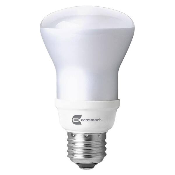 EcoSmart 50W Equivalent Daylight (6500K) R20 Dimmable TruDim CFL Light Bulb (2-Pack)