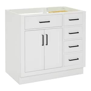 Hepburn 36 in. W x 21.5 in. D x 34.5 in. H Bath Vanity Cabinet without Top in White