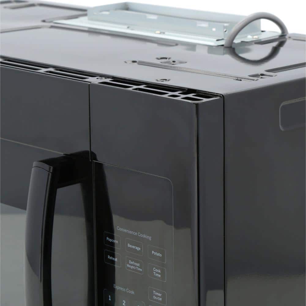 Black 30" Over-the-Range Microwave Oven with Built-in Exhaust