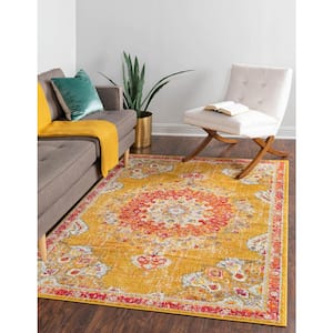 Penrose Alexis Gold 3 ft. 3 in. x 5 ft. 3 in. Area Rug