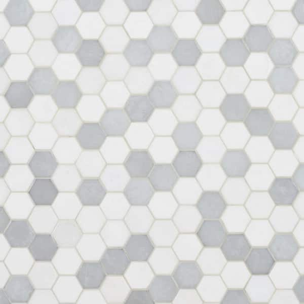 Ivy Hill Tile Hydra White 11.81 in. x 11.81 in. Frosted Glass Wall Mosaic  Tile (0.96 sq. ft./Each) EXT3RD108336 - The Home Depot