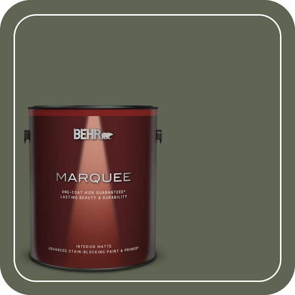 BEHR MARQUEE 1 gal. #N390-7 Cypress Vine One-Coat Hide Matte Interior Paint & Primer