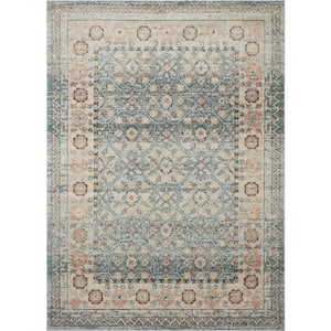 Jocelyn Sky/Multi 2 ft. 3 in. x 4 ft. Transitional 100% Polypropylene Pile Area Rug