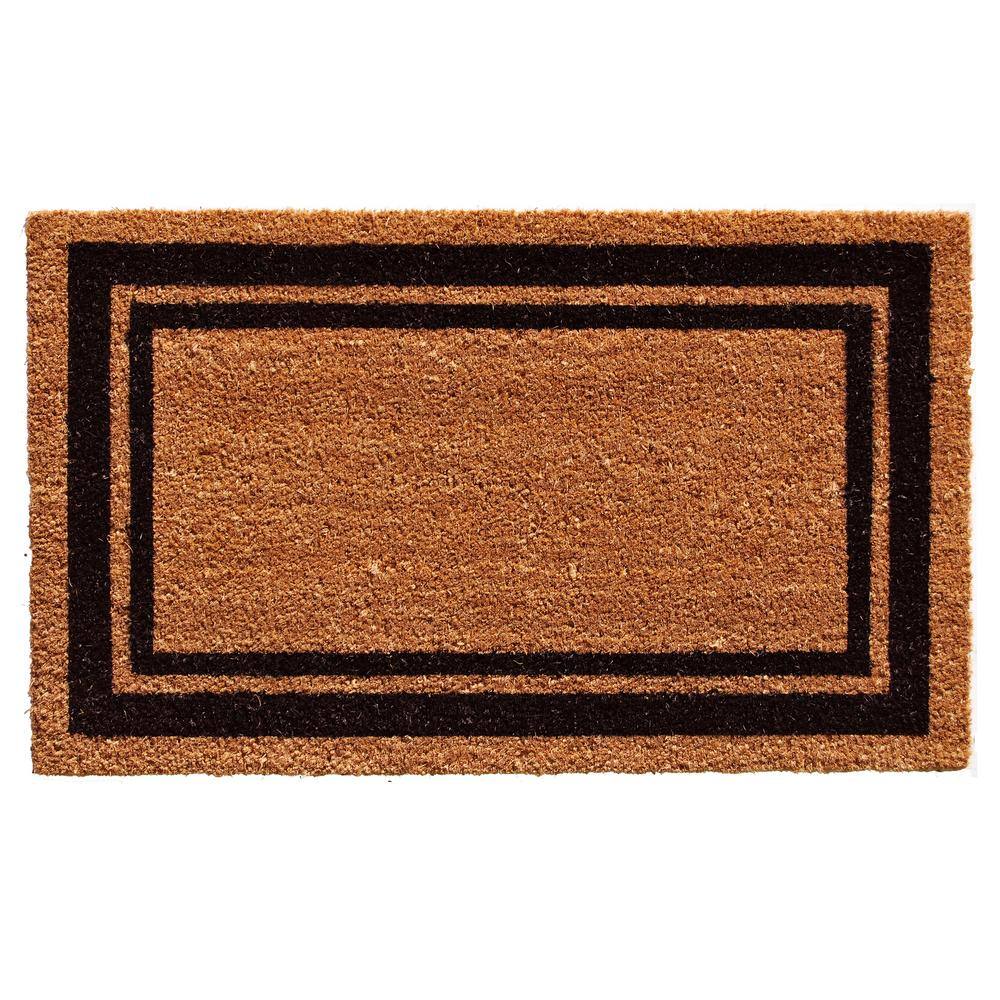Black Border 18 in. x 30 in. Indoor or Outdoor Door mat price history on PriceWatchPro