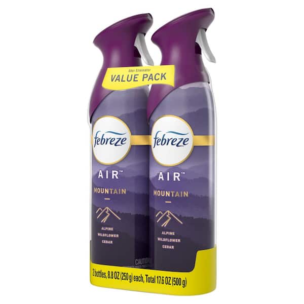 Febreze Air Effects 8.8 oz. Mountain Scent Air Freshener Spray (2-Count, 1  Pack) 003077205445 - The Home Depot