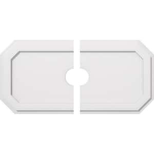 34 in. W x 17 in. H x 4 in. ID x 1 in. P Emerald Architectural Grade PVC Contemporary Ceiling Medallion (2-Piece)
