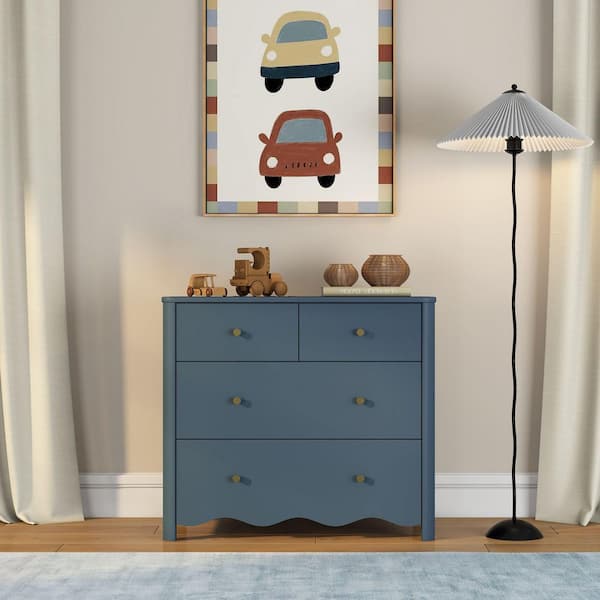 small blue dresser Shop Online For Closet the refreshing white caps Worlds Away Rosie Curved Front