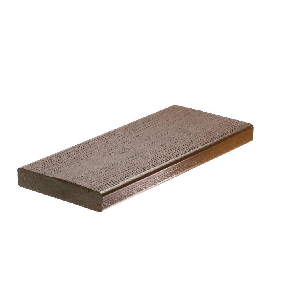 Optima Dekk 1 in. x 6 in. x 20 ft. Dark Mahogany Solid Edge Composite Deck Board price history on PriceWatchPro