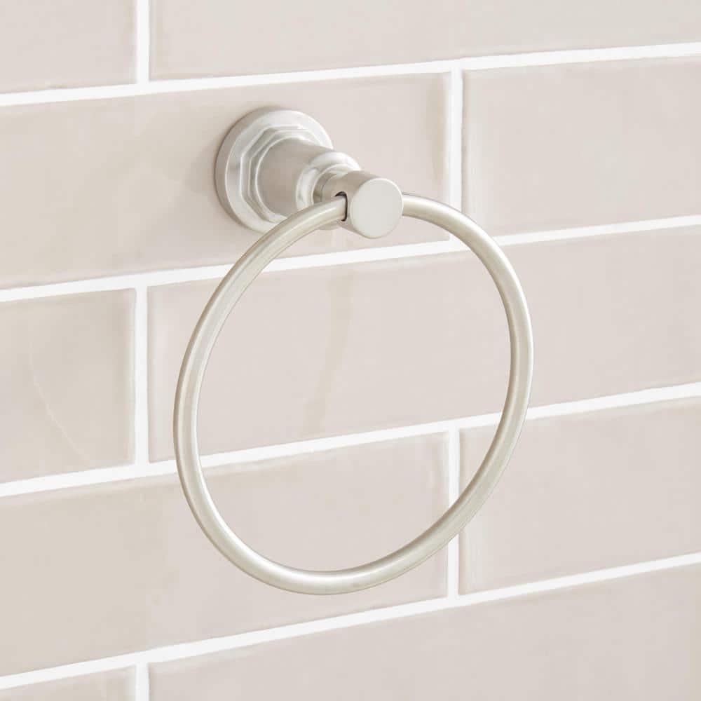 Greyfield Brushed Nickel Wall Mounted Towel Ring