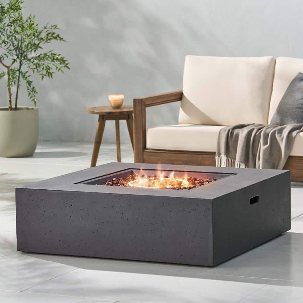 40 in. 50000 BTU Square Steel Propane Outdoor Fire Pit Table price history on PriceWatchPro