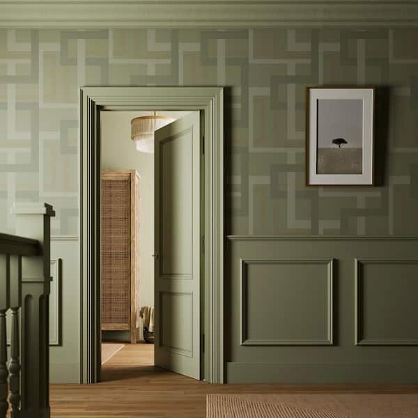 Country Home Sage Green Wallpaper