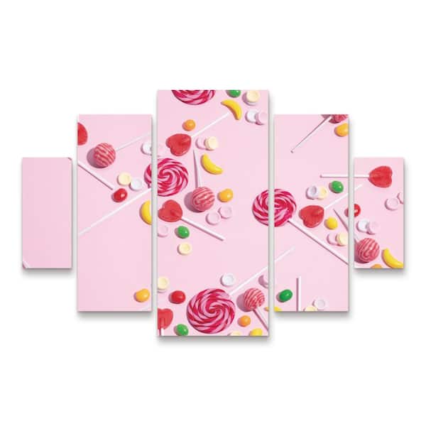 Trademark Fine Art Julia Ramiro Caramelos 5-Piece Panel Set Unframed Photography Wall Art 40 in. x 58 in.
