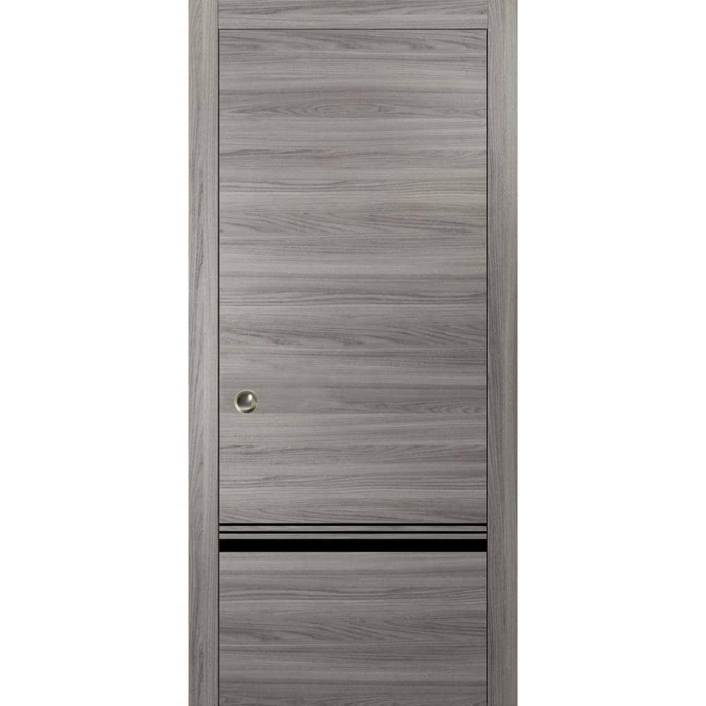 Assemble Required 30 in. x 84 in. 1-Panel Ginger Ash Finished Solid Wood with Honeycomb Sliding Door with Hardware price history on PriceWatchPro