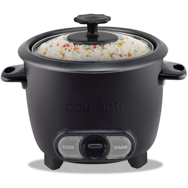 8-Cup (Cooked) Rice Cooker, Removable Non-Stick Bowl, One Touch Rice Cooker, Black