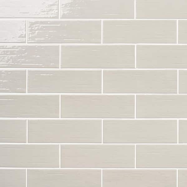 Ivy Hill Tile Crux Light Gray 2.81 in. x 0.43 in. Polished Porcelain ...