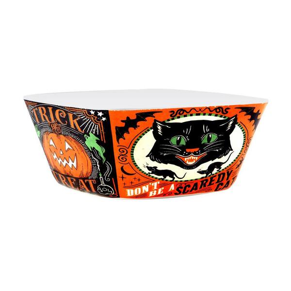 Tabletop Scaredy Cat Dessert Plates Ceramic Halloween Dishes Platter 37230  Cat 