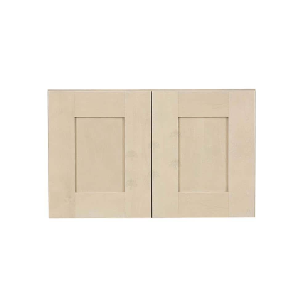 Lancaster Shaker Assembled 24x18x12 in. Wall Cabinet with 2 Doors No Shelf in Stone Wash price history on PriceWatchPro