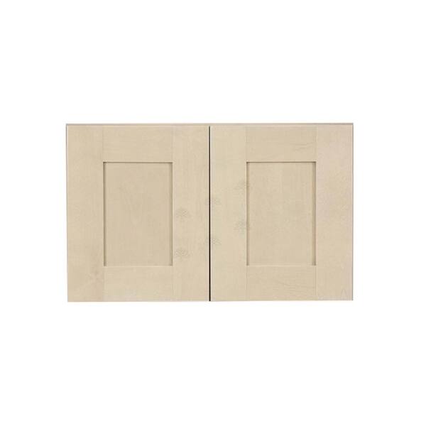 Lancaster Shaker Assembled 24x18x12 in. Wall Cabinet with 2 Doors No Shelf in White Lancaster Shaker Assembled 24x18x12 in. Wall Cabinet with 2 Doors No Shelf in White