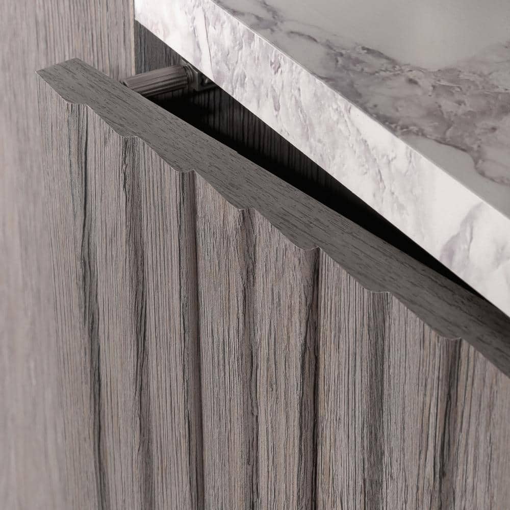 Ashen Oak 51" Storage Cabinet with Adjustable Shelving