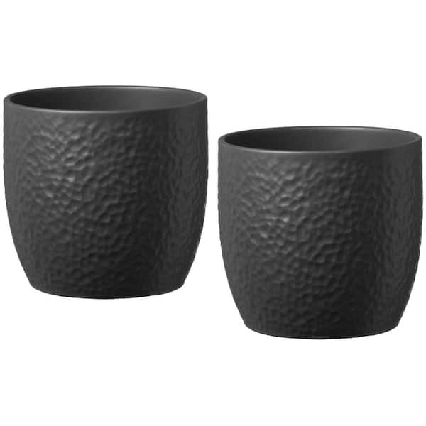 6.3 in. (16 cm) Boston Matte Anthracite (2-Pack)