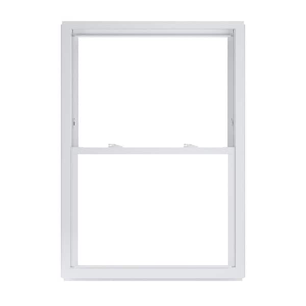 American Craftsman 35.75 in. x 53.25 in. 50 Series Low-E Argon Glass Double Hung White Vinyl Replacement Window, Screen Incl