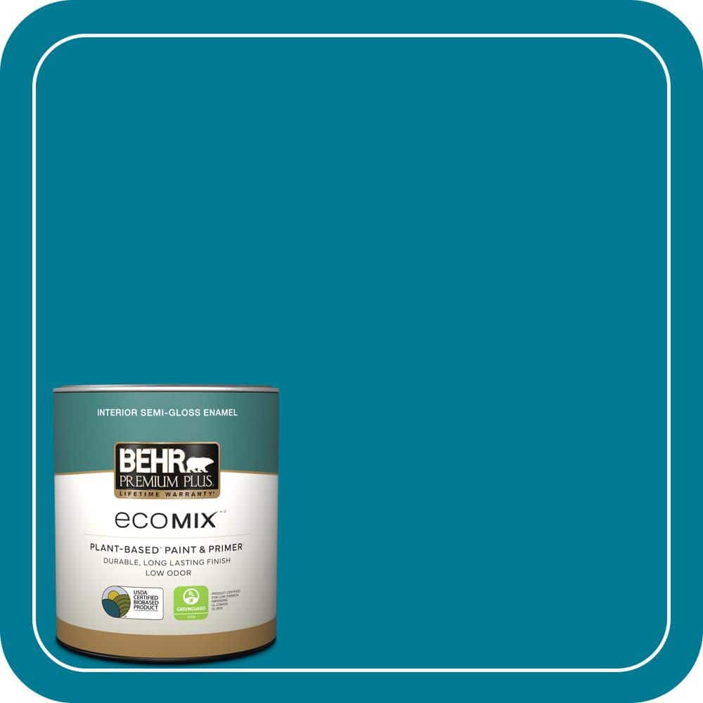 1 qt. #520B-7 Havasu Semi-Gloss Enamel EcoMix Plant-Based Interior Paint & Primer price history on PriceWatchPro