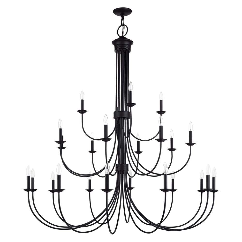Estate 24-Light Black Chandelier price history on PriceWatchPro