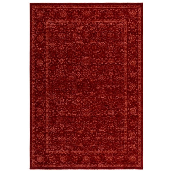 Vintage Overdye 5 ft. x 8 ft. Red Vintage Luxe Area Rug