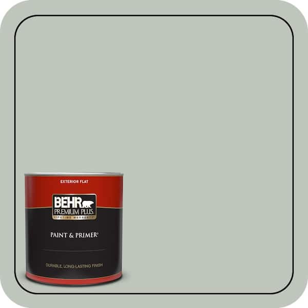 BEHR PREMIUM PLUS 1 qt. #700E-3 Contemplation Flat Exterior Paint & Primer